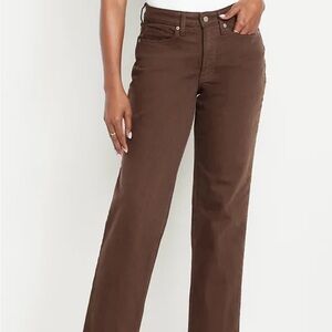 Old Navy Curvy High-Waisted OG Loose Jeans - Earthen